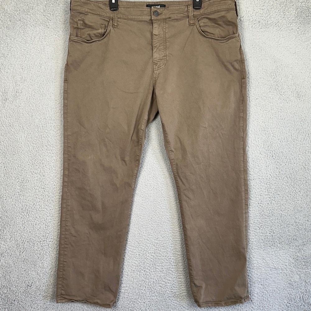 Mavi Matt Jeans Mens 42X32 Brown Relaxed Straight Leg 5 Pocket Stretch Denim